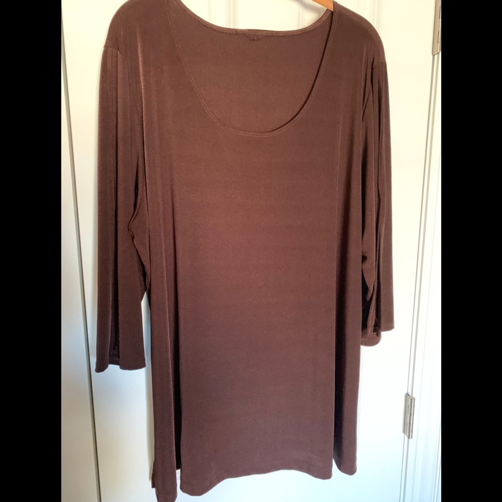 CSC Studio split sleeve top 2X